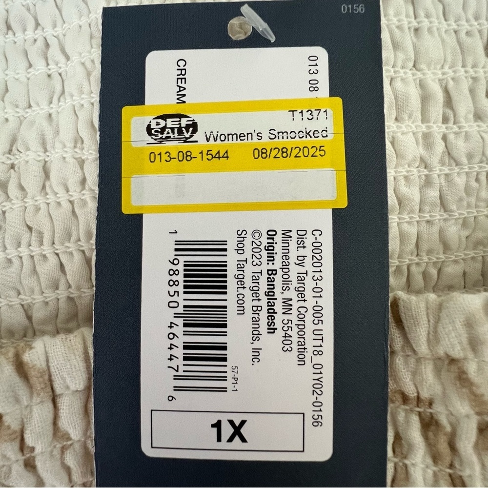 New Universal Thread strapless Smocked Crinkle Ga… - image 9